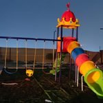 high platform combined swing & slide set