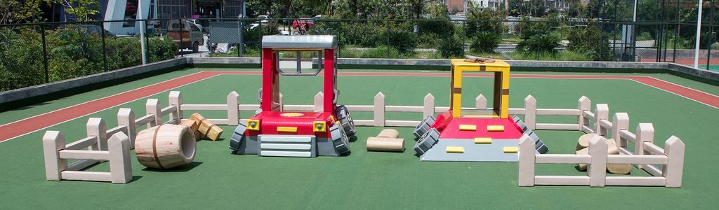 Premium Playground Installation Case in China: A Perfect Blend of PU, Sponge, and Wood China custom playground PU sponge wooden equipment installation site"