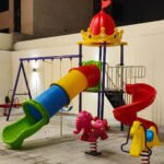 uae playground combo slide installation b