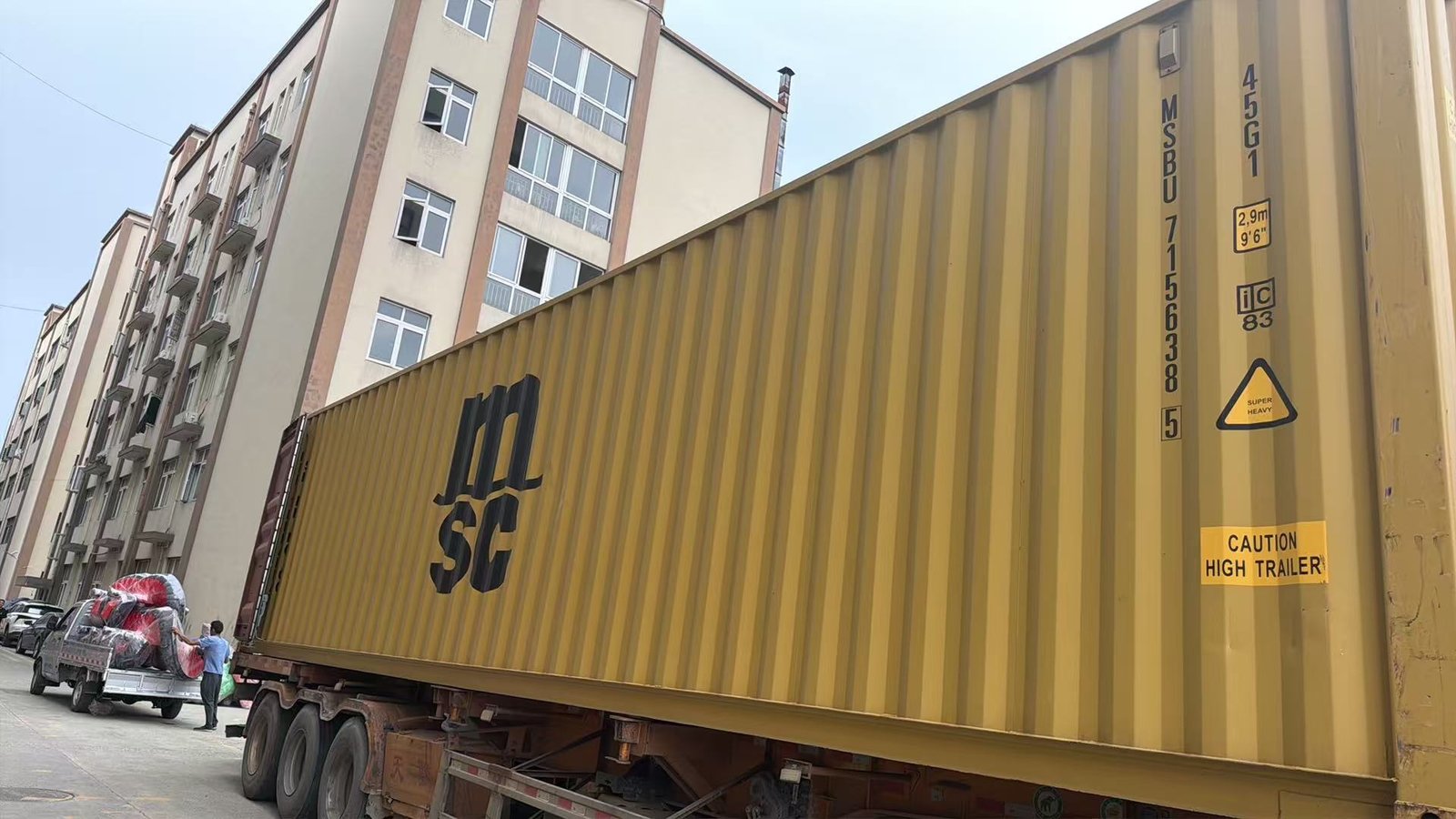 Two Containers of Playground Combination Slides Loaded and Shipped to Qatar playground slides Qatar container loading