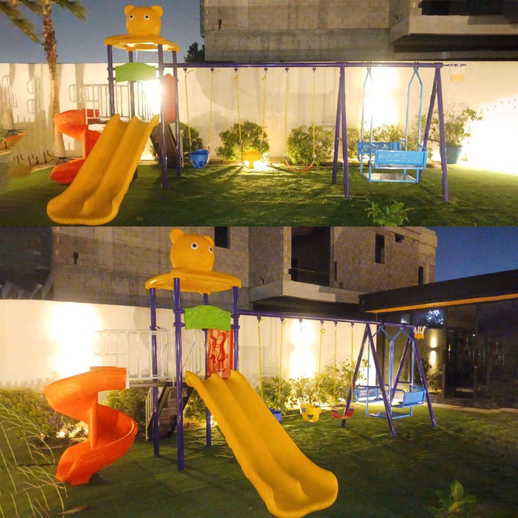 outdoor playground installation