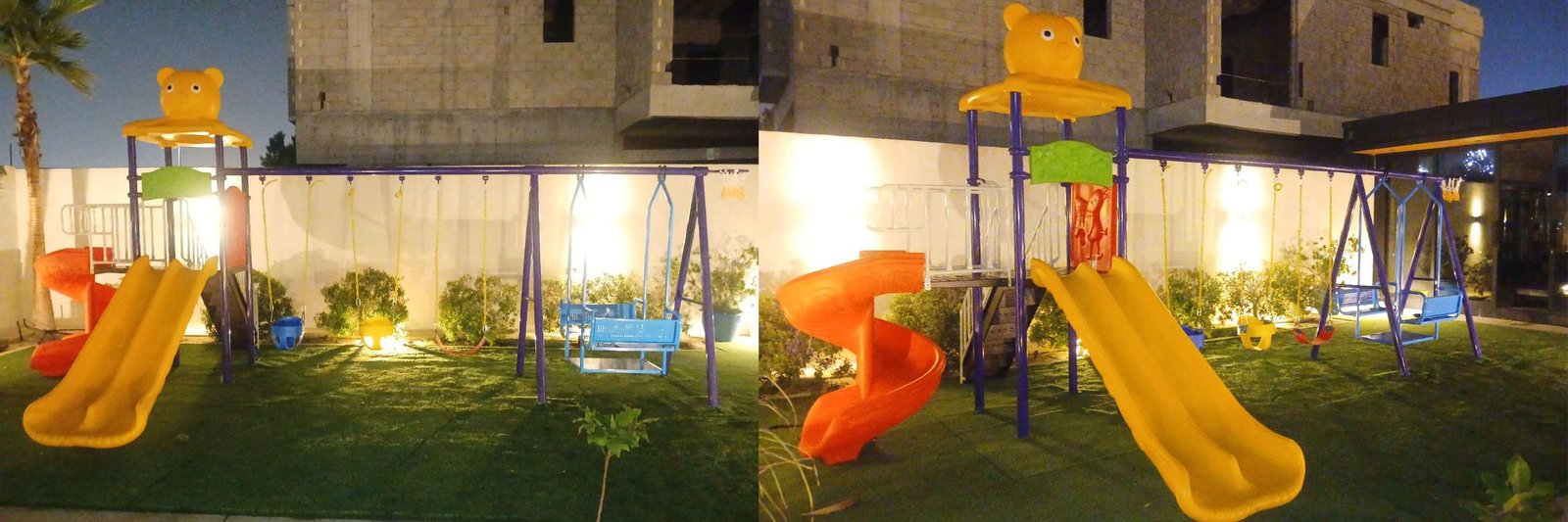 outdoor playground installation